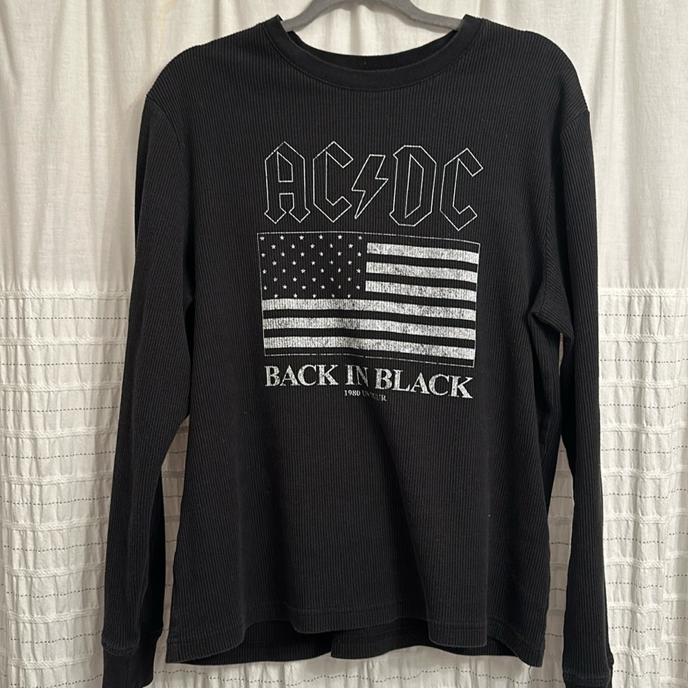 AC/DC long sleeve thermal, vintage style